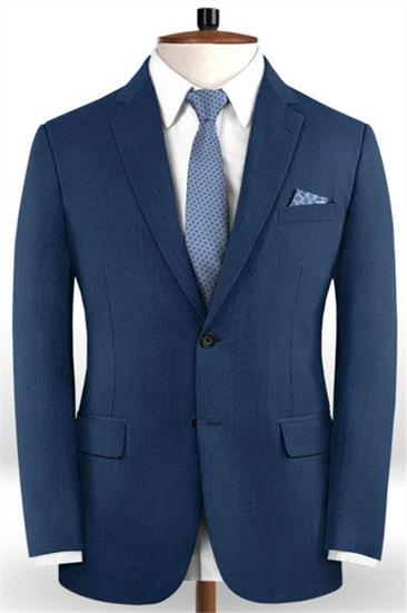 Gentleman Deep Navy New Stlyle Suit Tuxedo | Skinny Blazer Business Casual Prom Tuxedo_1