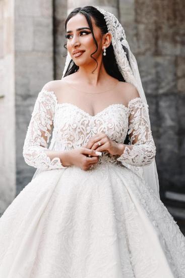 Vintage Wedding Dresses A Line Lace | Wedding dresses with sleeves_4