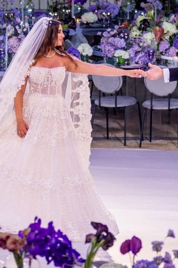 Beautiful Wedding Dresses Boho A Line Wedding Dresses with Sleeves_2