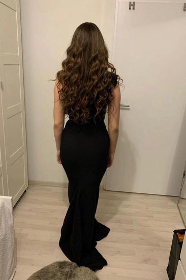 Sexy One Shoulder Black Mermaid Prom Dress Black Affair Dress_2