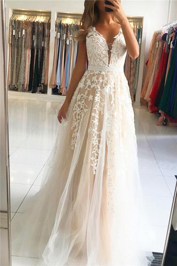 Beads Lace Appliques Sleeveless Formal Evening Dresses Cheap | Online Sexy Prom Dresses_1