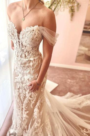 Beautiful lace wedding dresses | Wedding dresses mermaid style_1