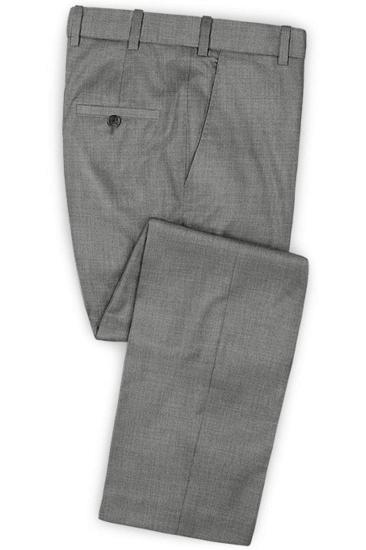 Grey Business Mens Suits Online | Notched Lapel Slim Fit Tuxedo_3