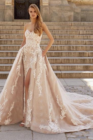 Luxury Wedding Dresses With Lace | Wedding dresses A line_1