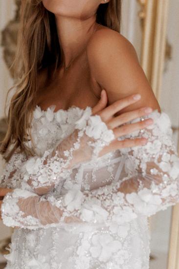 Mini Wedding Dresses Lace Short Wedding Dresses Glitter_5
