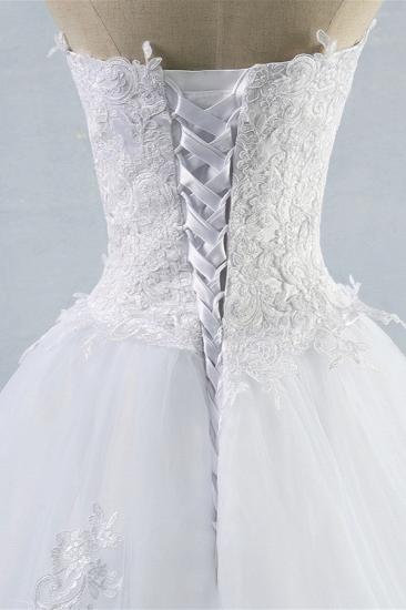 Bradyonlinewholesale Stylish Strapless Sweetheart A-Line Wedding Dress Sleeveless Appliques Bridal Gowns Online_5