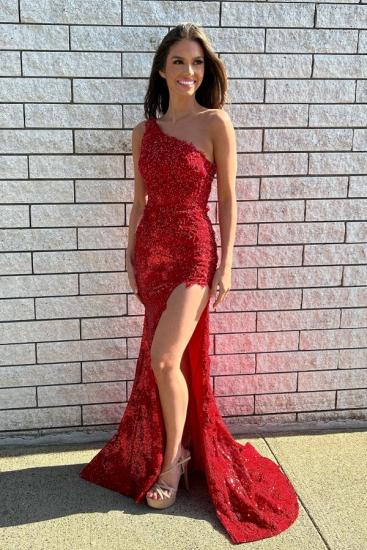 Red Evening Dresses Long Glitter | Cheap lace prom dresses_1