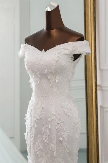 Bradyonlinewholesale Gorgeous Tulle Sweetheart Long Mermaid Wedding Dresses with Lace Online_4