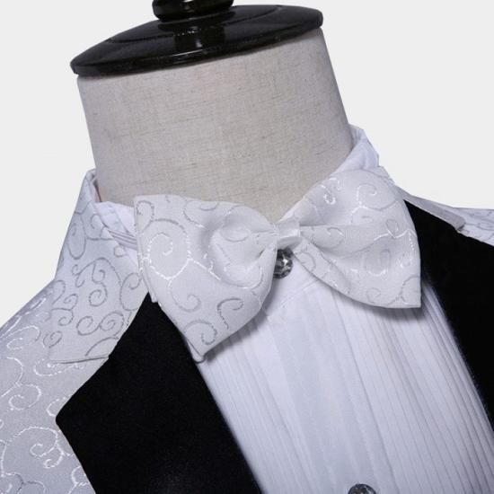Casual White Floral Blazer | Fashion One Button Jacket_3