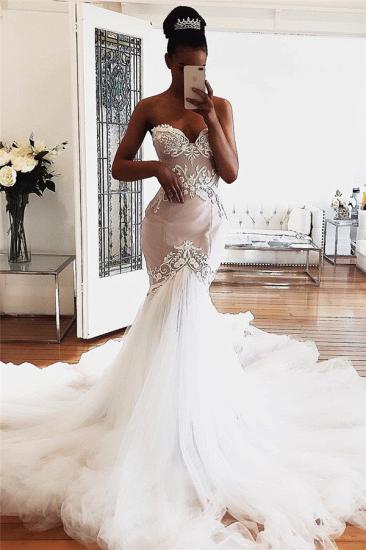 Sweetheart Lace Wedding Dresses Online | Sexy Sleeveless Mermaid Bridal Gowns_1
