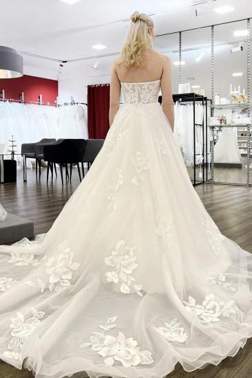 Vintage Wedding Dress A Line Sweetheart Neckline Wedding Dresses with Lace_2