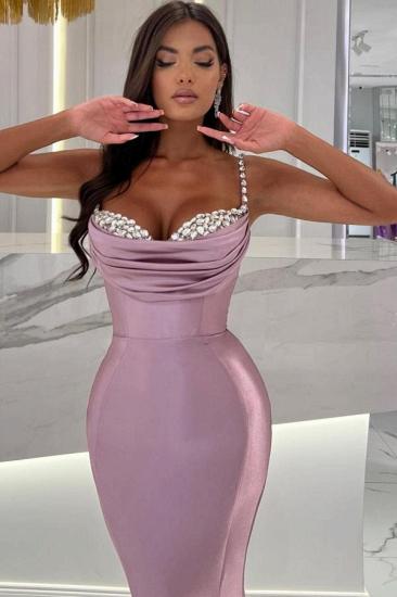 Dunsty Pink Long Prom Dresses Cheap | Simple Prom Dresses Online_3