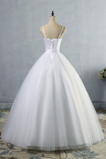 Bradyonlinewholesale Glamorous Spaghetti Straps Sweetheart Wedding Dresses White Sleeveless Bridal Gowns Online_2