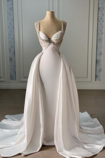 White Evening Dresses Long Cheap Ball Gowns With Glitter