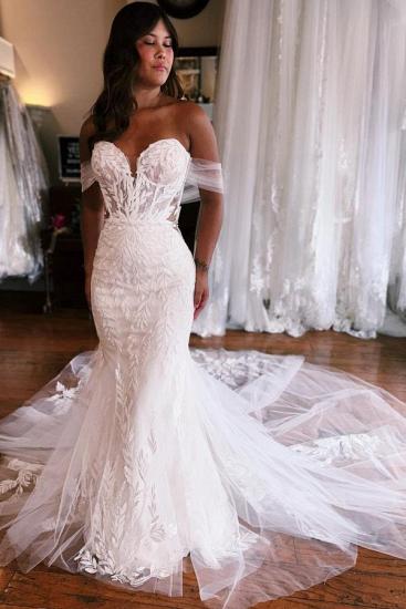 Beautiful Wedding Dresses White | Wedding dresses mermaid lace_1