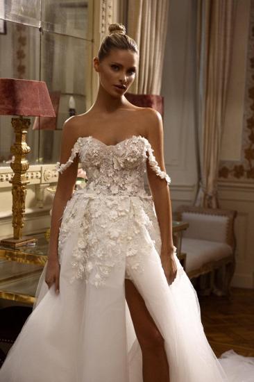 Elegant wedding dresses A line | Cheap Lace Wedding Dresses_1