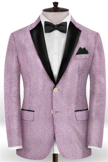 Lavender Slim Prom Costume Mens Suit | Fashion Two Piece Jacquard