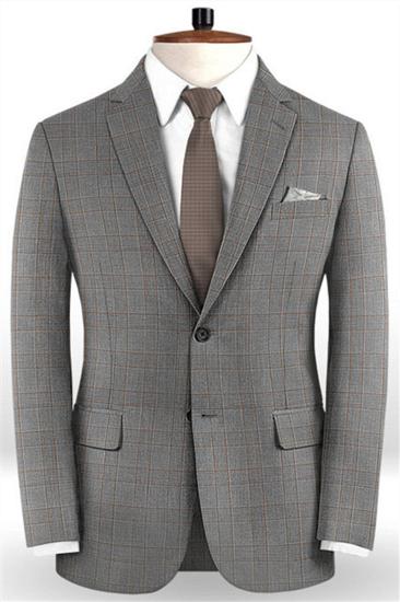 Custom Checked Mens Suits | Classic Two Piece Tuxedos Online_1