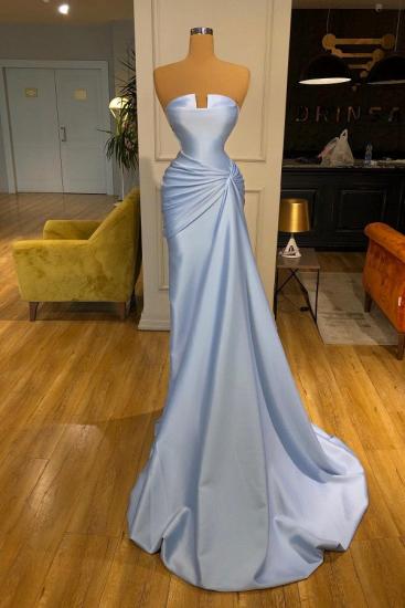 Vintage Evening Dresses Long Blue | Simple prom dresses cheap