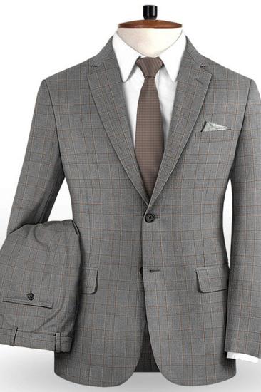 Custom Checked Mens Suits | Classic Two Piece Tuxedos Online_2