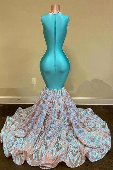 Sparkling Sequined Floral Lace Floor-to-Stop Prom Dress｜Mermaid Prom Dress_2