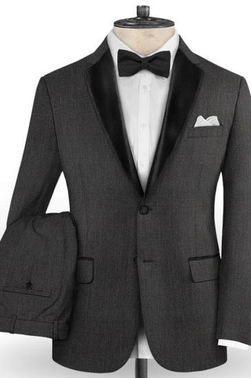 Mauricio Dark Grey Slim Fit Mens Suit | New Formal Dress Two Piece_2