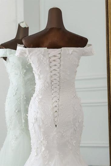 Bradyonlinewholesale Gorgeous Tulle Sweetheart Long Mermaid Wedding Dresses with Lace Online_5