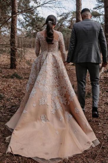 wedding dresses with sleeves | Wedding dresses A line lace_2