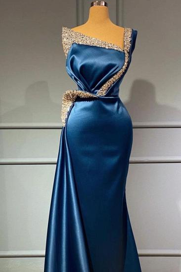 Sparkling Blue Long Mermaid Evening Dress | Mermaid Prom Dress_2