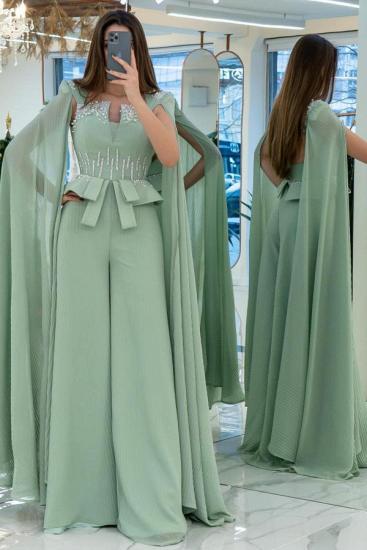 Designer Mint Camisole Jumpsuit | Long Evening Dress_1