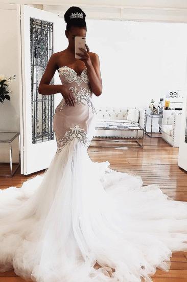 Sweetheart Lace Wedding Dresses Online | Sexy Sleeveless Mermaid Bridal Gowns_2