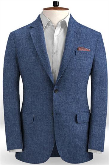 Sale Navy Blue Prom Mens Suit |  Two Piece Summer Jacket_1