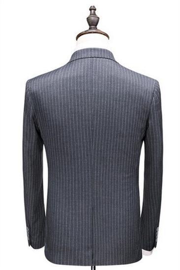 Gary Mens Suit Vertical Stripe Smart Casual Suit |  Business Wedding Slim Fit Suit 3 Piece_2