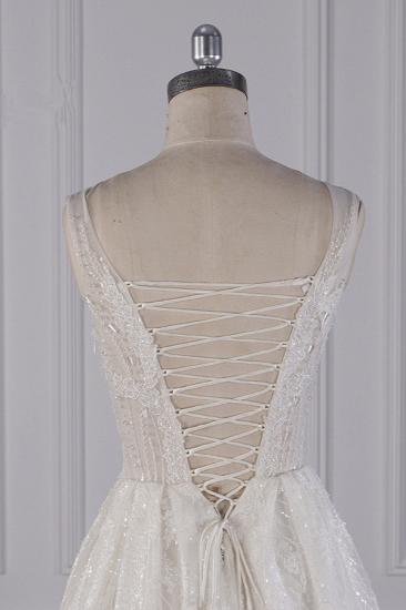 Bradyonlinewholesale Sparkly Beadings A-Line Ruffle Wedding Dress Jewel Appliques Bridal Gowns On Sale_6