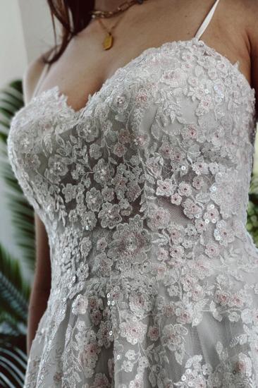 Beautiful Wedding Dresses A Line Lace | Wedding Dresses Cream Cheap_4