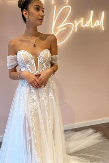 Beautiful Wedding Dresses A Line | Boho wedding dresses with lace_4