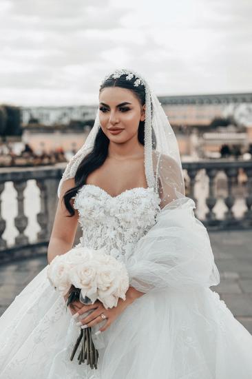 Princess Wedding Dresses Glitter Wedding Dresses with Lace_2