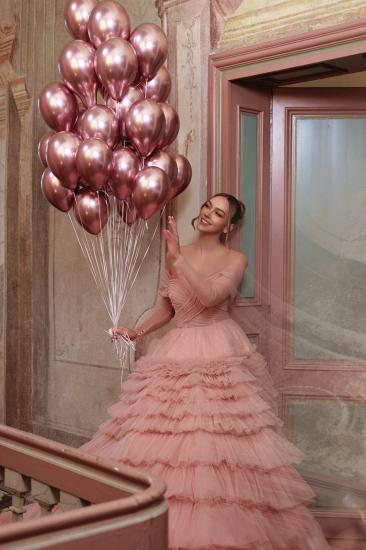 Pink Wedding Dresses A Line Tulle Wedding Dresses Buy Online_6