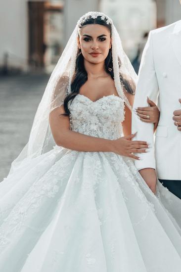 Princess Wedding Dresses Glitter Wedding Dresses with Lace_4