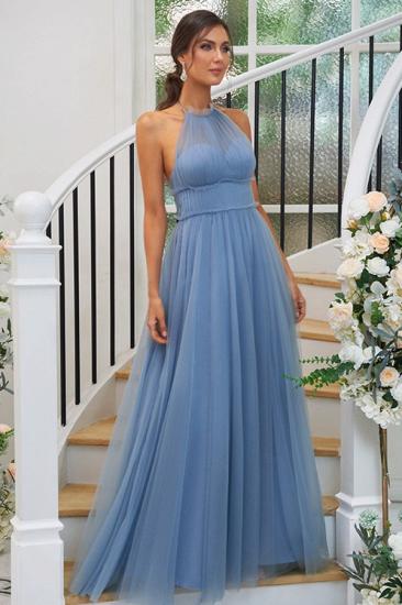 Designer Evening Dresses Long Blue | Tulle Prom Dresses Cheap_2