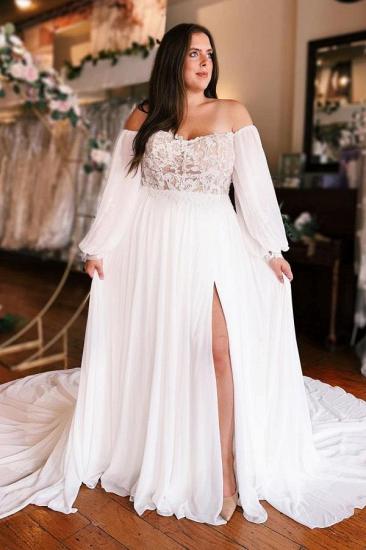 Summer wedding dresses chiffon | Simple wedding dresses with lace_3