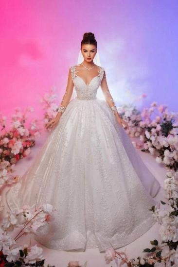 Beautiful Wedding Dresses Glitter With Sleeves Wedding Dresses Princess