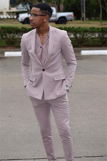 Pink Slim Prom Party Suit | One Click Fashion Mens Suit_1