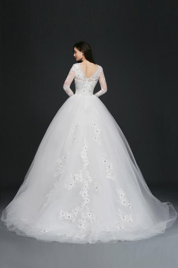 AMARIS | Ball Gowns Court Train Tulle Gorgeous Wedding Dresses with Crystal_2