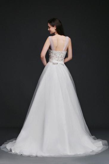 BAILEE | A-line Scoop Tulle Elegant Wedding Dress With Lace_2