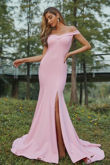 Elegant sexy evening dress with split ends | simple prom dress is cheap