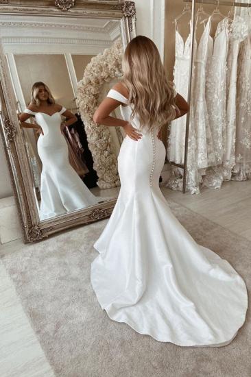 Off The Shoulder Mermaid Wedding Dresses | Chic Sleeveless Bridal Gowns Online_2
