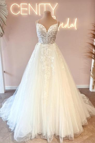 Simple Wedding Dresses A Line | Boho wedding dresses with lace_1