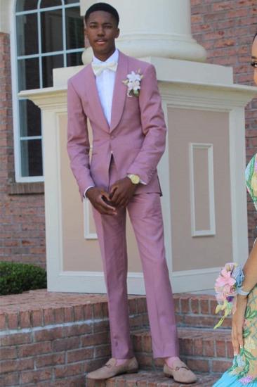 Willie Lilac Shawl Lapel One Button Prom Suits_1