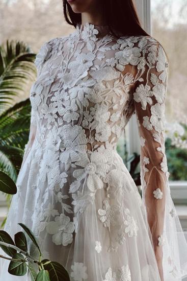 Designer Wedding Dresses A Line Lace | Wedding dresses with sleeves_2
